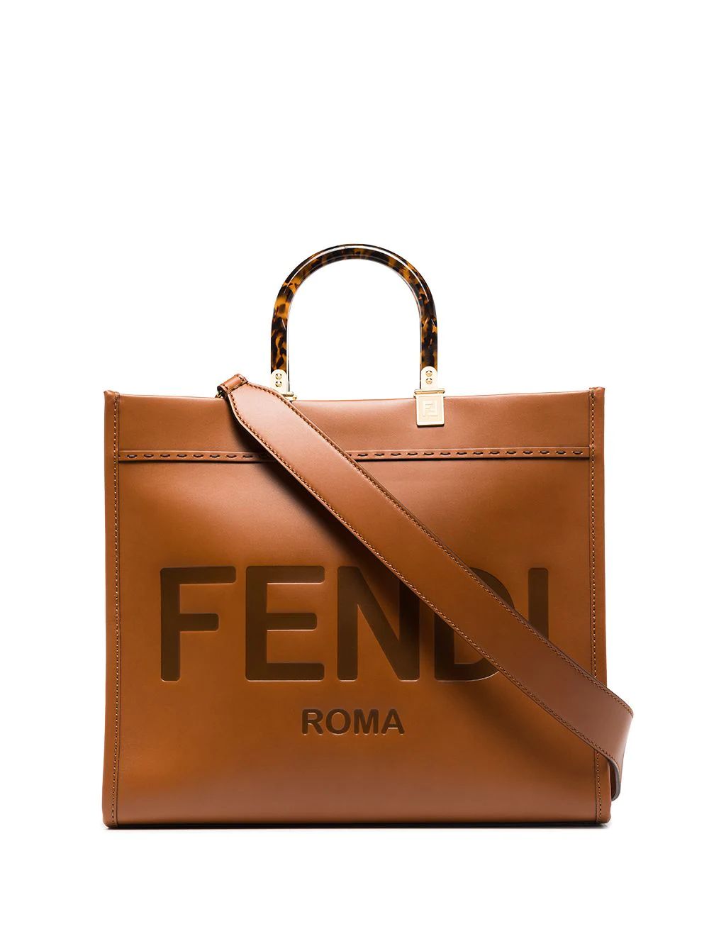 Sunshine logo-debossed leather tote | Farfetch (US)