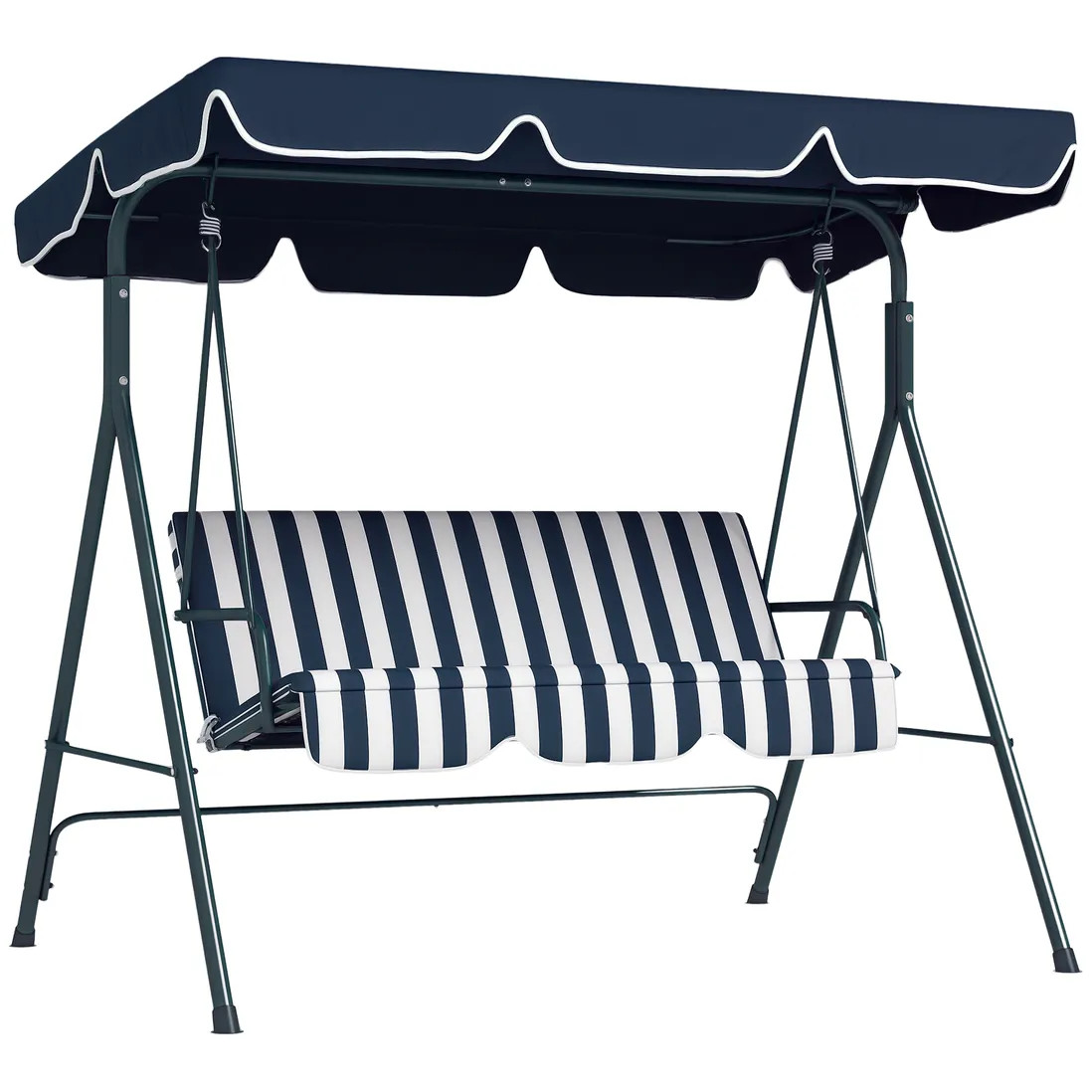 Garden Furniture | Outdoor Metal Hammock Swing Chair 3-Seater Patio Bench Garden | OUTSUNNY | Debenhams UK