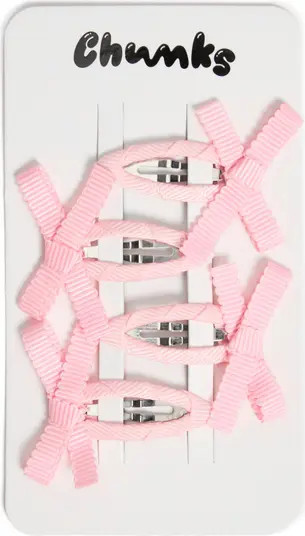 Chunks 4-Pack Bow Hair Clips | Nordstrom | Nordstrom