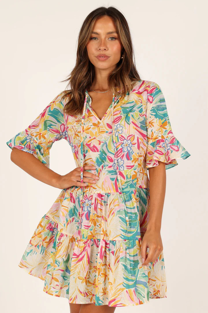 Carry Babydoll Mini Dress - Multi | Petal & Pup (US)