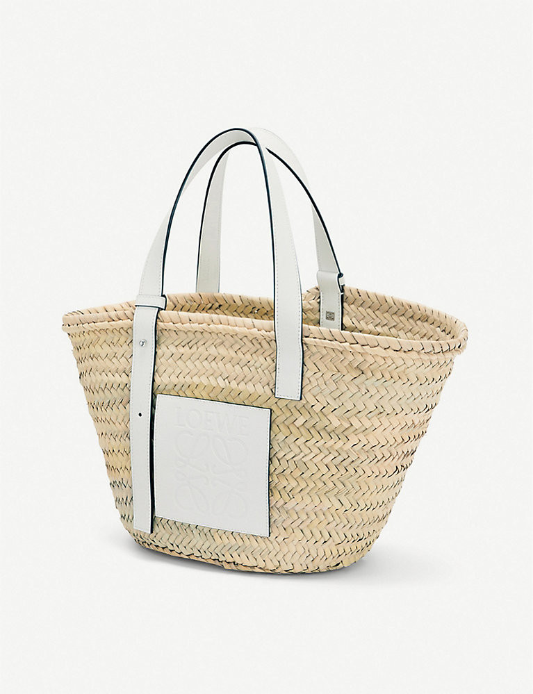 Basket woven raffia bag | Selfridges