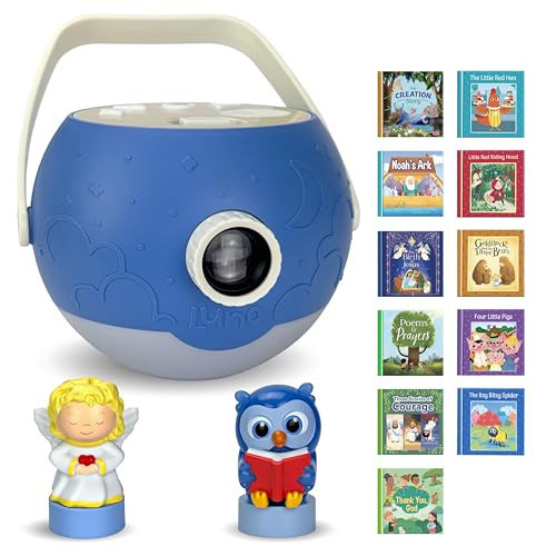 Luna StoryTime Kids Book Projector – 6 Bible & 5 Classic Read-Aloud Stories, 10 Songs & Night Light & Soothing Dream Music | Children Ages 3+ Storytime Projector for Kids & Toddler | Toys, Owl & Angel | Amazon (US)