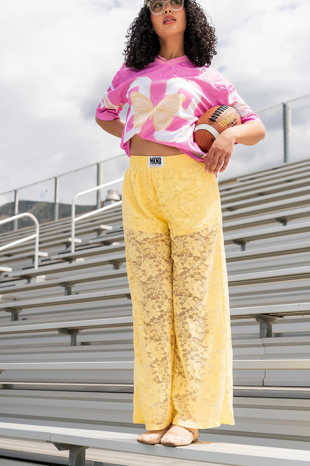 Stardust Lace Pants - Butter Yellow | WKNDchasers