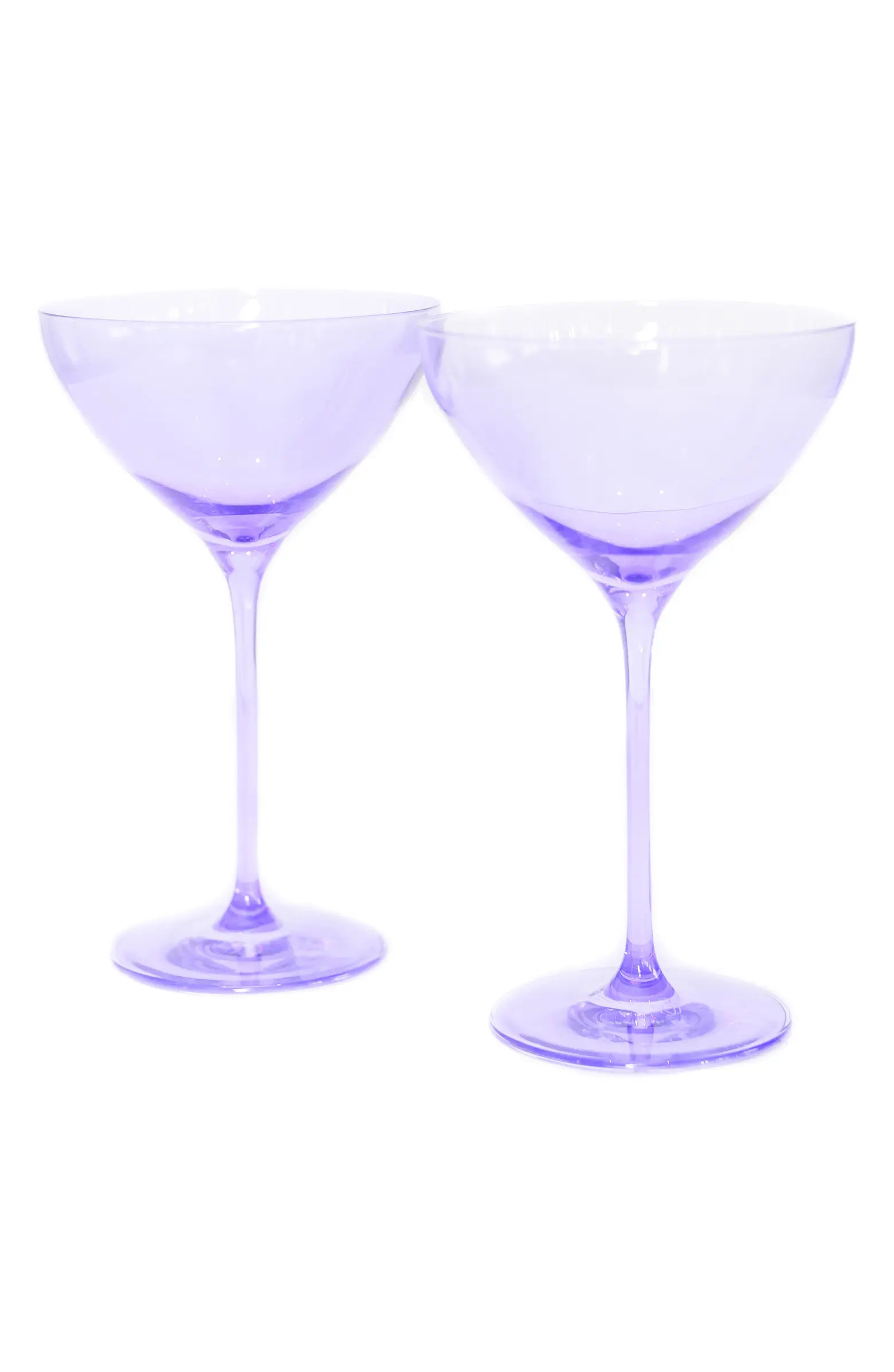 Estelle Colored Glass Set of 2 Martini Glasses | Nordstrom | Nordstrom
