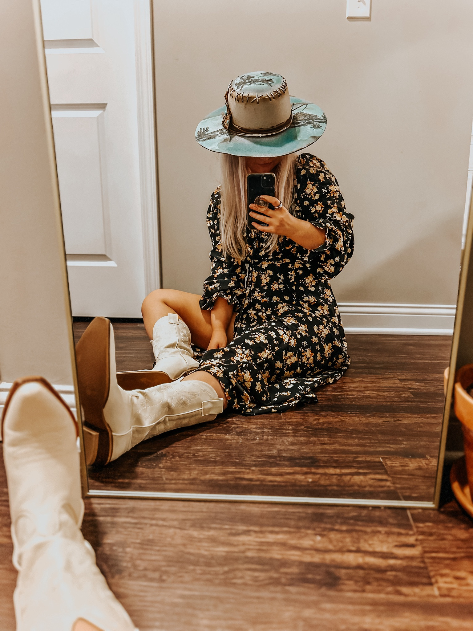 Summer dress, long dress, maxi dress, wedding dress guest outfit, date night outfit, white dress, floral dress, black dress, long sleeve dress, western boho dress, burned hat, unique fashion, cowboy boots, western fashion, cowgirl style, Kiersten zile, western influencer, leather feather, fedora hat, cowboy hat, cowgirl hat, dress with slit, western style 

#LTKSeasonal #LTKwedding #LTKU
