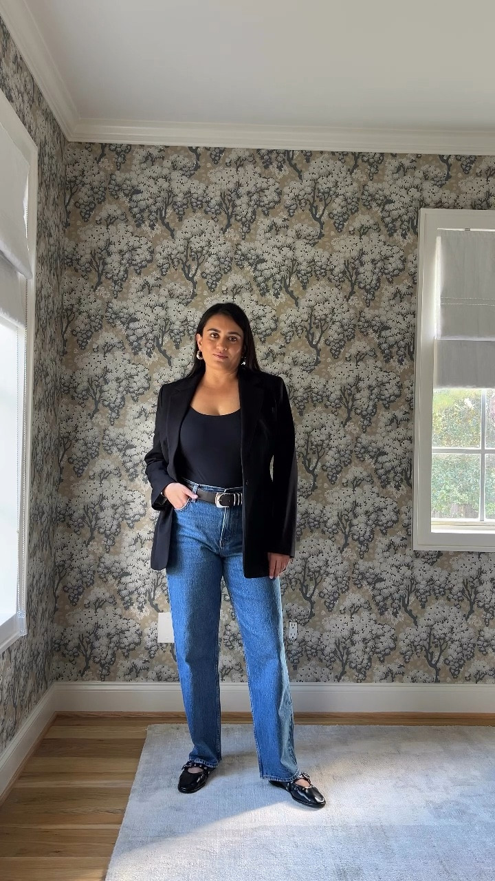 An easy, effortless and chic fall outfit made out of staple pieces that you can have in your wardrobe for years to come. 

I’m 5’3 and I got the jeans in short which fit me perfectly! 

Fall outfit, jeans, classic blazer, ballet flats, silver hoops


#LTKFindsUnder100 #LTKVideo #LTKStyleTip