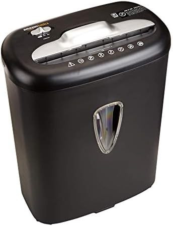 Amazon Basics 8-Sheet Cross Cut Paper Shredder and Credit Card Shredder with 4.1 Gallon Bin | Amazon (US)