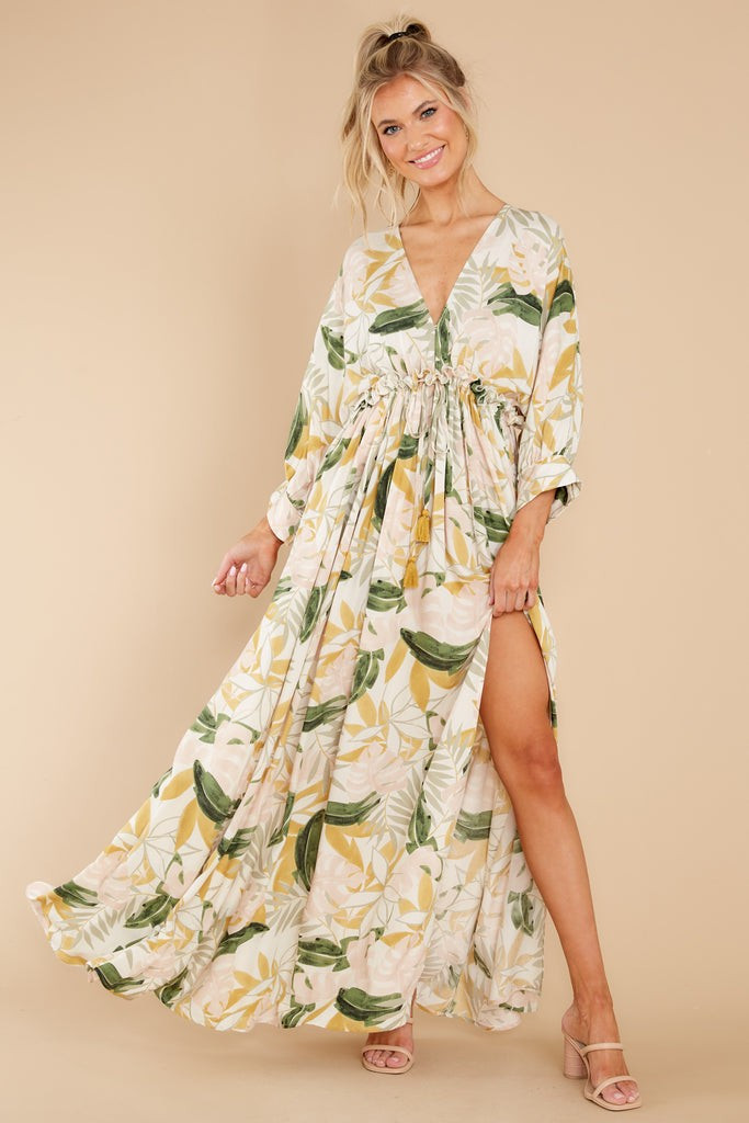 So Surreal Ivory Multi Print Maxi Dress | Red Dress 