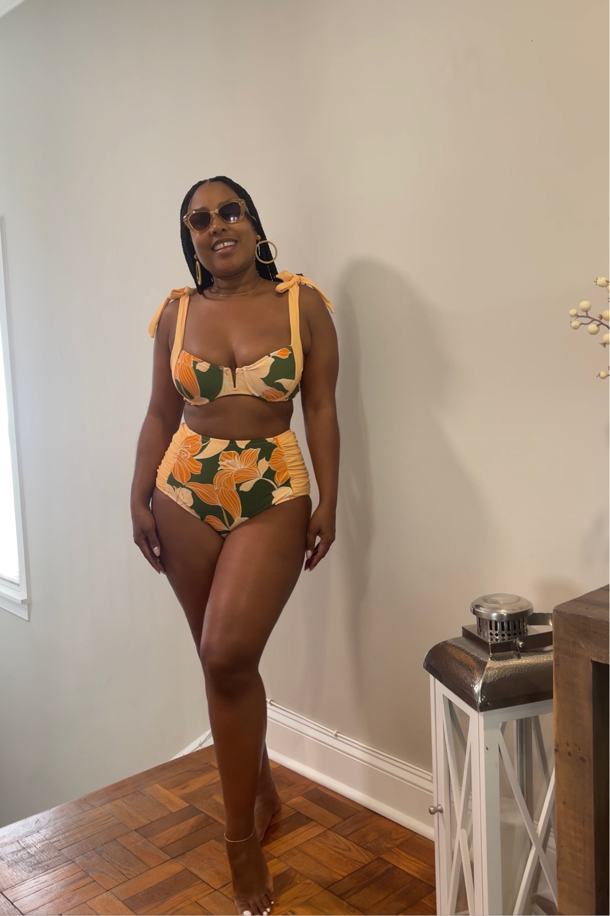 Fe Noel x Target

Floral bikini top
Floral high waist bikini bottom
Cat eye sunglasses 

#swimwear
#retrobikini

#LTKSeasonal #LTKswim #LTKunder50
