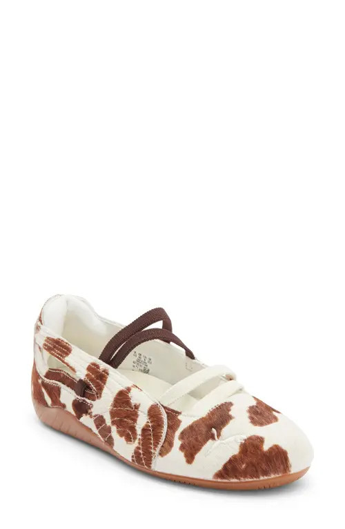 PUMA Speedcat Ballet Sneaker in Chocolate Brown Calf Hair/Gum at Nordstrom, Size 7 | Nordstrom