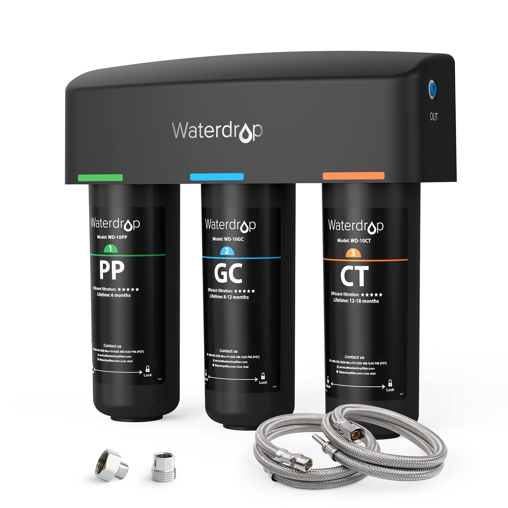 Waterdrop TSA 3-Stage Under Sink Water Filter, Direct Connect to Home Faucet, NSF/ANSI 42 Certified  | Amazon (US)