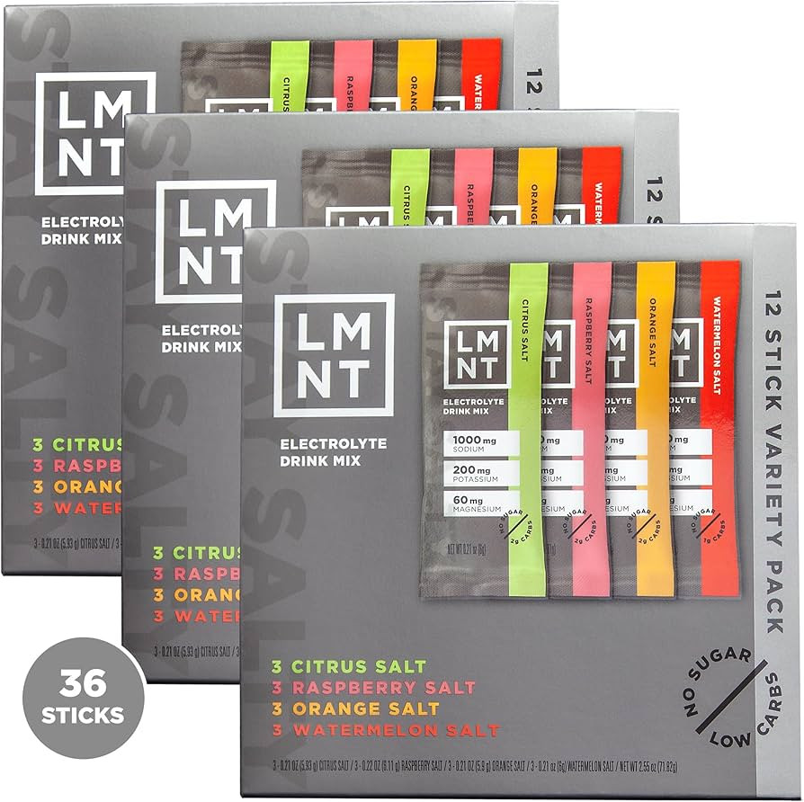 LMNT Zero-Sugar Electrolytes - Variety Pack Bundle - Hydration Powder Packets | No Dodgy Ingredie... | Amazon (US)