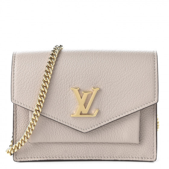 LOUIS VUITTON

Soft Calfskin Mini My Lockme Chain Pochette Greige | Fashionphile
