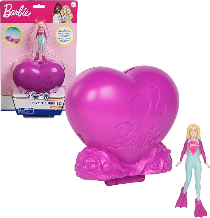 SwimWays Barbie Dive N Surprise, Swimming Pool Accessories & Kids Pool Toys, Pool Party Supplies ... | Amazon (US)