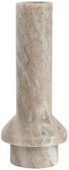 Bloomingville Marble Taper Candle Holder, 6", Beige | Amazon (US)