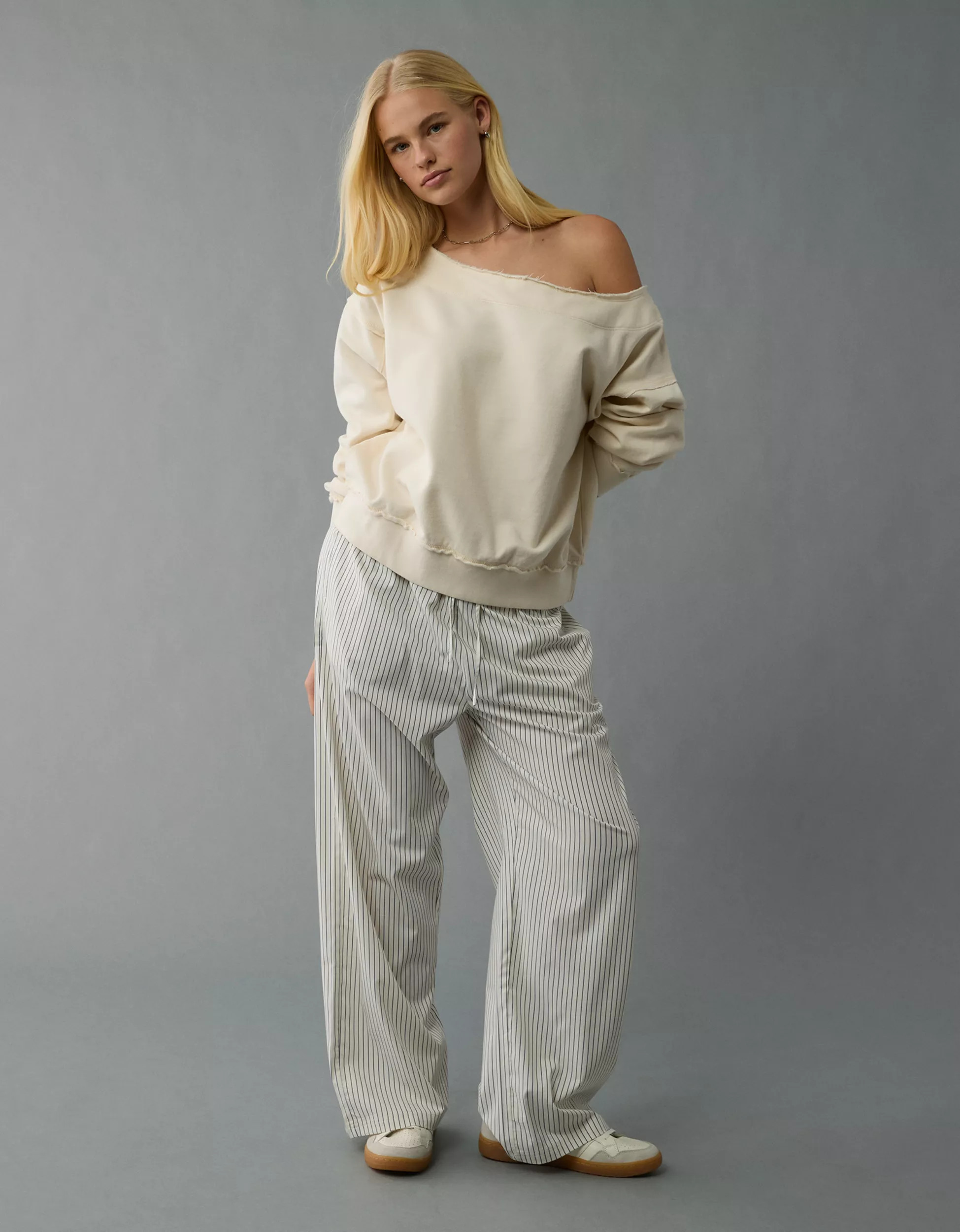 AE Off The Shoulder Sweatshirt | American Eagle Outfitters (US & CA)