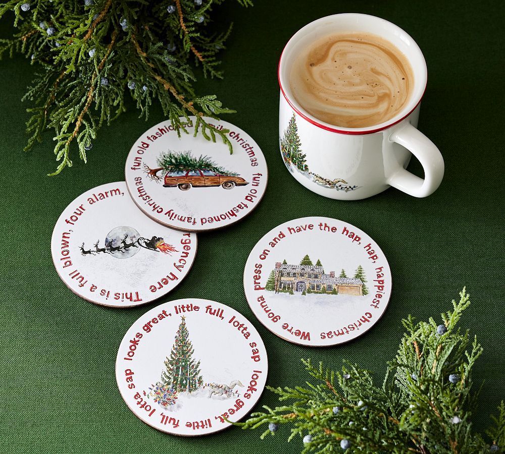 National Lampoon’s Christmas Vacation™ Cork Coasters - Set of 4 | Pottery Barn (US)