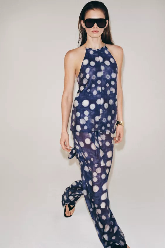 ZW COLLECTION POLKA DOT PANTS | Zara US