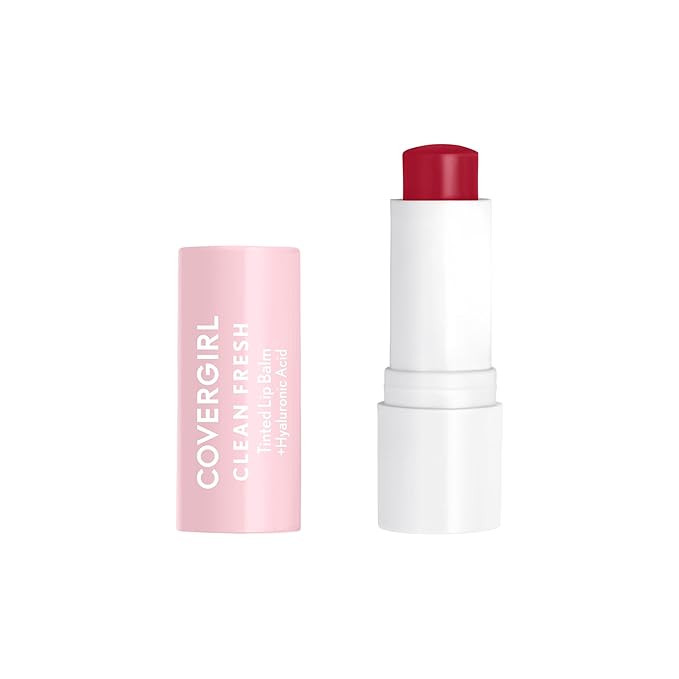 CoverGirl Clean Fresh Tinted Lip Balm, Vegan Formula, Hydrating, Natural Finish, Cherry-Ish You, ... | Amazon (US)