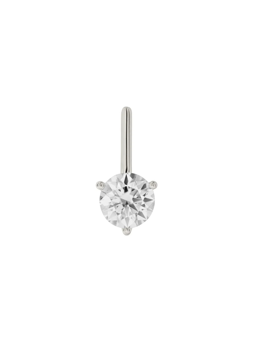 HENDRY BAR STUD EARRING IN MOISSANITE | Dorsey