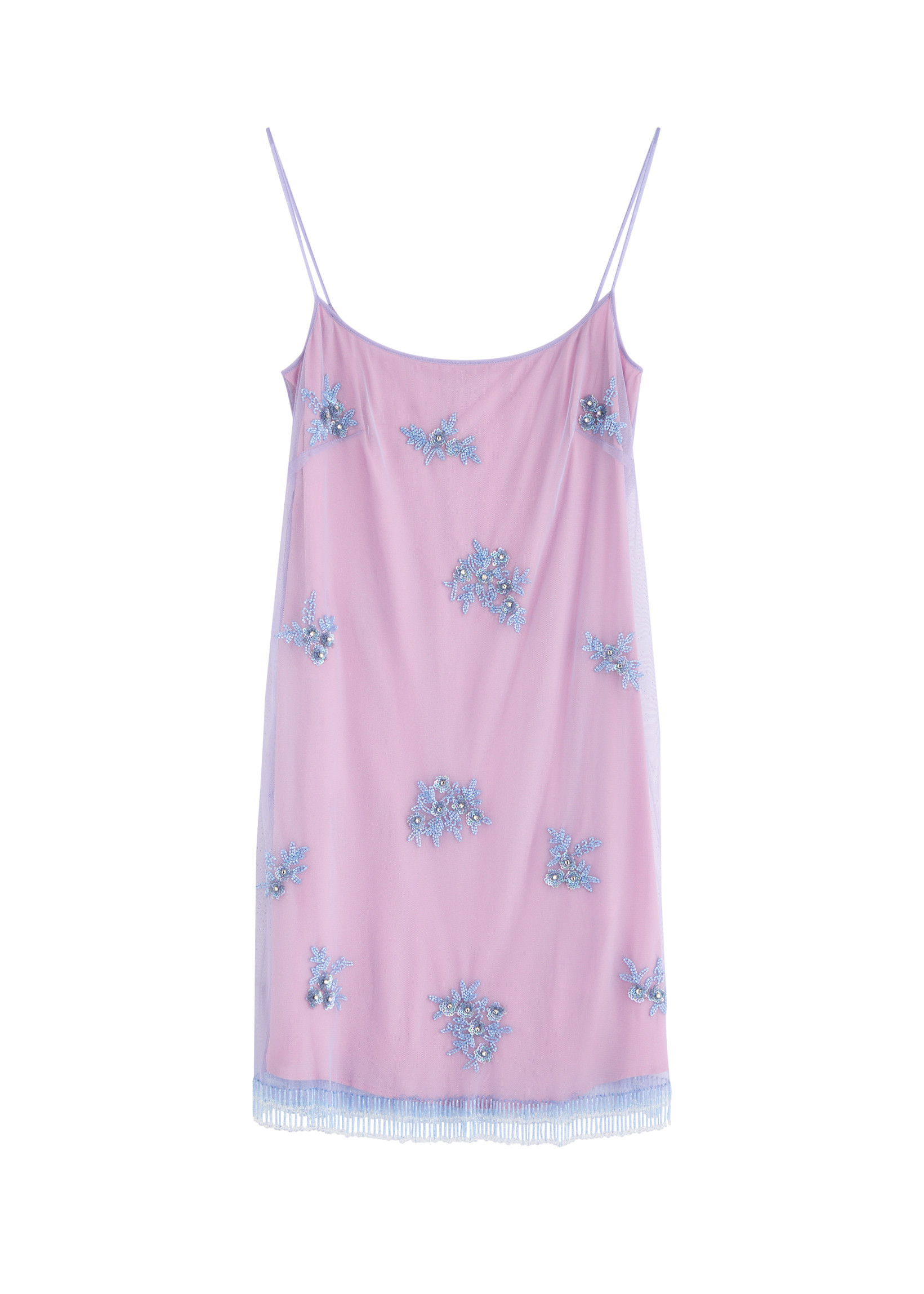 Floral-embellished tulle mini dress | Harvey Nichols