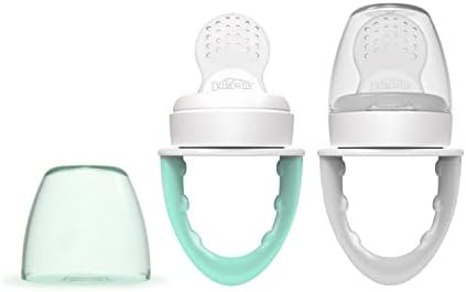 Dr. Brown's Fresh First Silicone Feeder, Mint & Grey, 2 Count | Amazon (US)