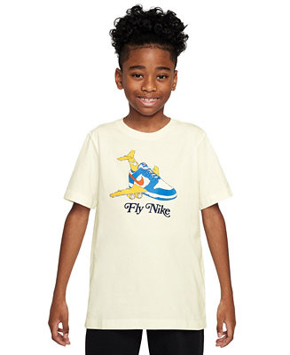Sportswear Big Kids Cotton Fly Nike Graphic T-Shirt | Macy's