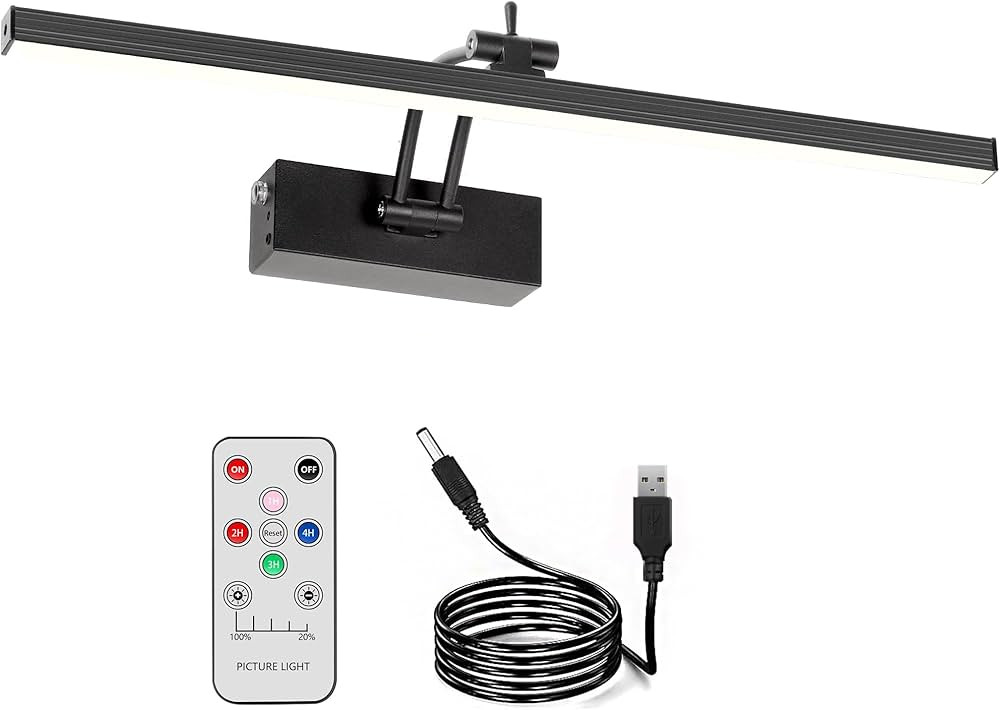 PIZHLO Battery Picture Light, 5200mAh Rechargeable Picture Lights with Remote Timer & Dimmable, C... | Amazon (CA)