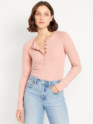 Cozy Snug Crew-Neck Henley | Old Navy (US)