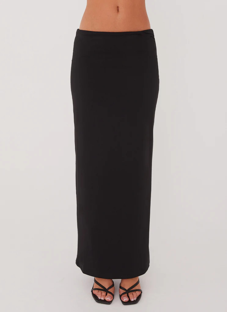 Solace Soul Maxi Skirt - Black | Peppermayo (Global)