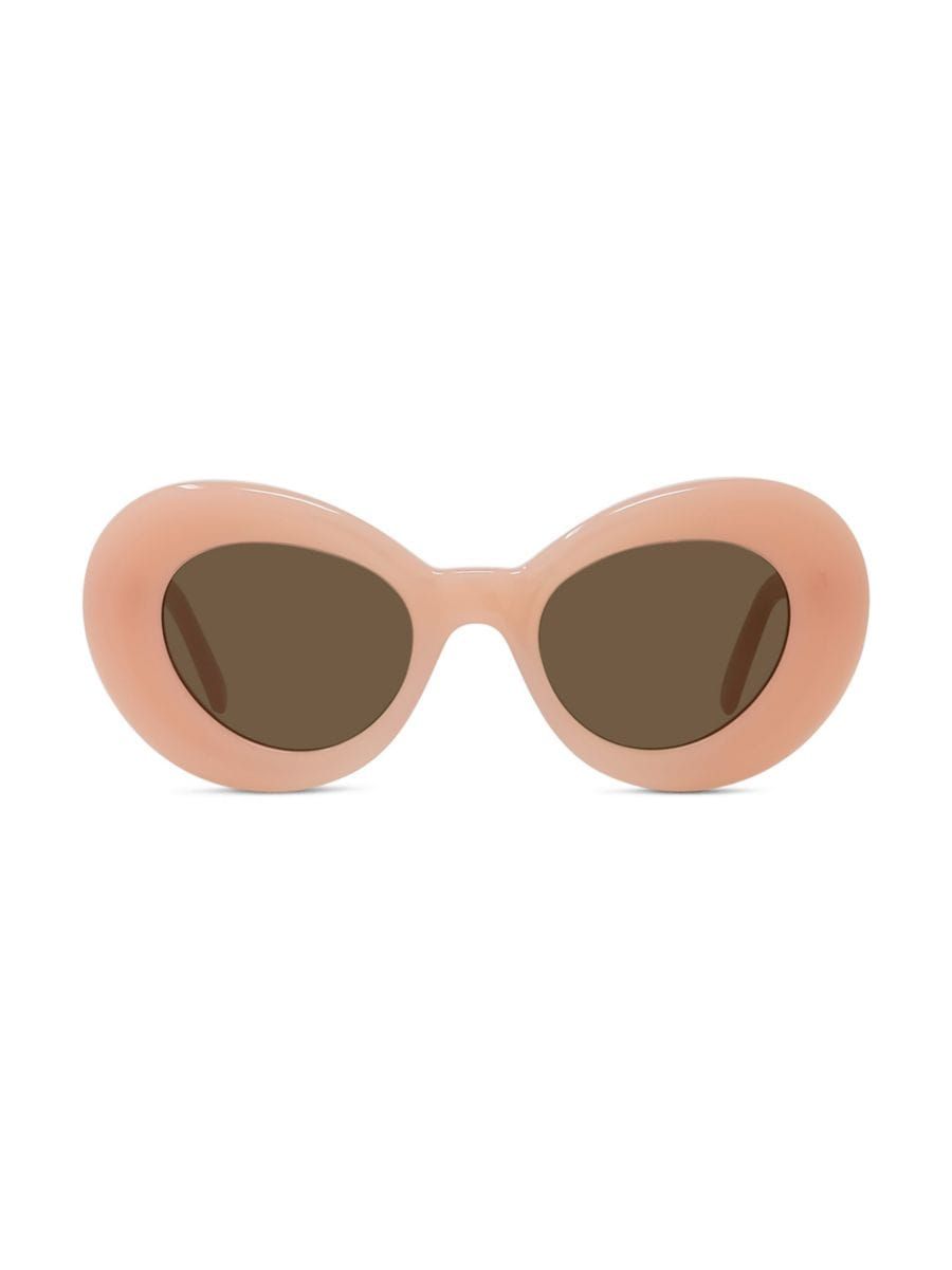 Curvy 47MM Oversized Oval Sunglasses | Saks Fifth Avenue