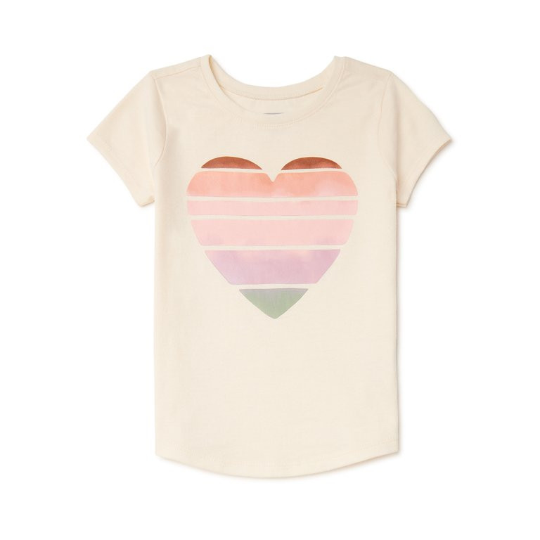 Garanimals Baby and Toddler Girl Short Sleeve Graphic T-Shirt, 12 Months-5T | Walmart (US)