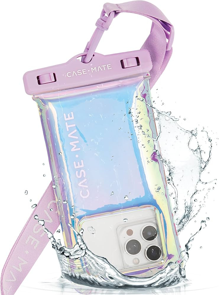 Case-Mate Soap Bubble IP68 Waterproof Phone Pouch - Floating Waterproof Phone Case w/Crossbody La... | Amazon (US)