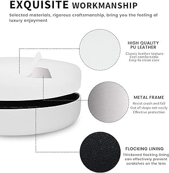 molshine Hard Shell Sunglasses Case,Classic Large Glasses Case for Sunglass,Eyeglasses with Clean... | Amazon (US)