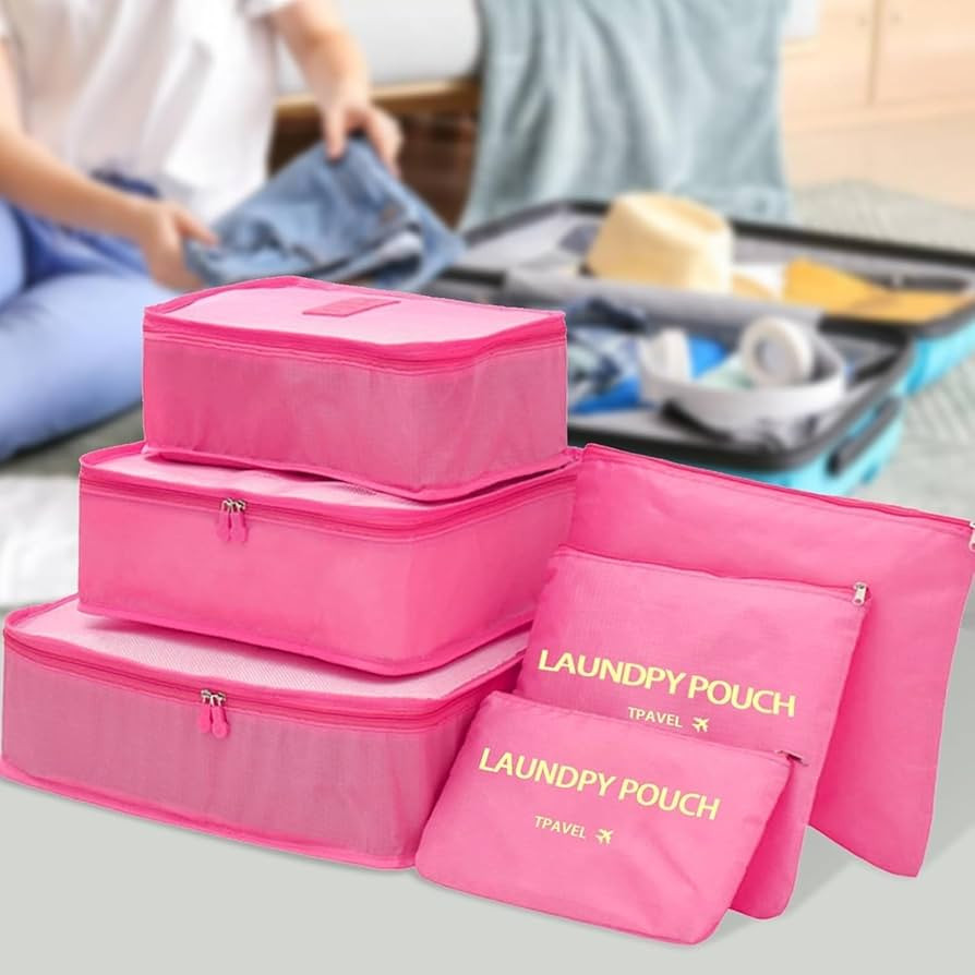 Packing Cubes 6 Set Luggage Packing Organizers for Travel Accessories Suitcase Organizers Travel ... | Amazon (US)