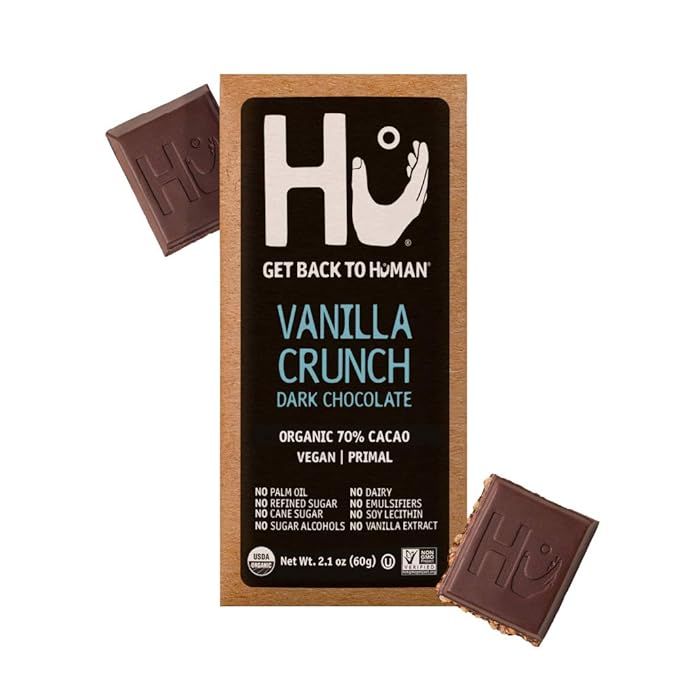 Hu Dark Chocolate Bars | Natural Organic Vegan Chocolate, Gluten Free, Paleo, Non GMO, Fair Trade... | Amazon (US)