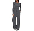 Darong Women's 2 Piece Sets Fall Outfits Long Sleeve Wide Leg Tracksuits Casual Lounge Set Matchi... | Amazon (US)