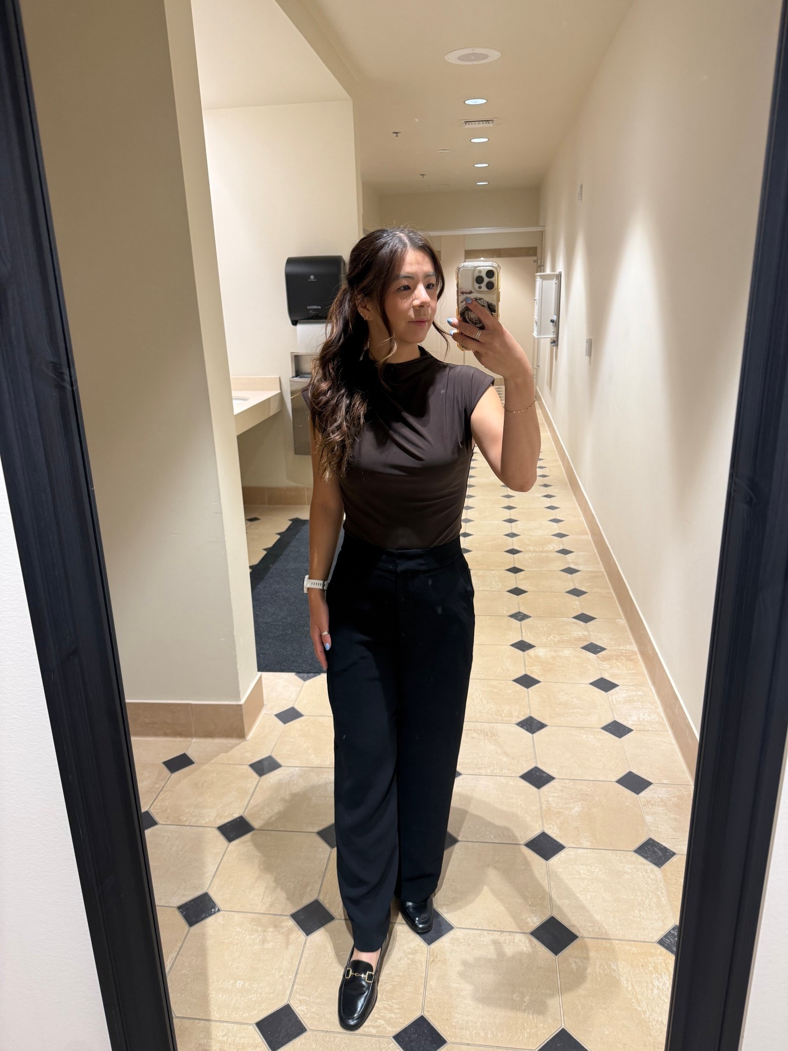 Wearing a medium in the bodysuit but I do have a longer torso. Also wearing a size 4 short in the pants but still had to get several inches taken off- I’m 5’3”



#LTKWorkwear #LTKootd #LTKPetite