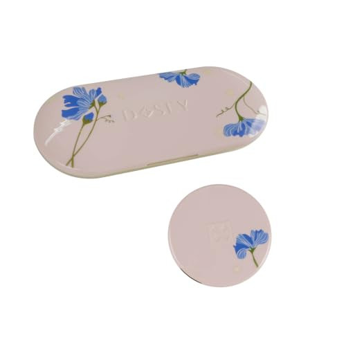 Dosey Pill Compact Pair – 7-Day Weekly Pill Organizer and Essentials Travel Pill Case with Mirrors – Portable Medicine, Vitamin and Supplement Organizer Set – Blush Floral | Amazon (US)