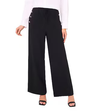 CeCe Satin Drawstring Wide Leg Pants | Dillard's | Dillard's