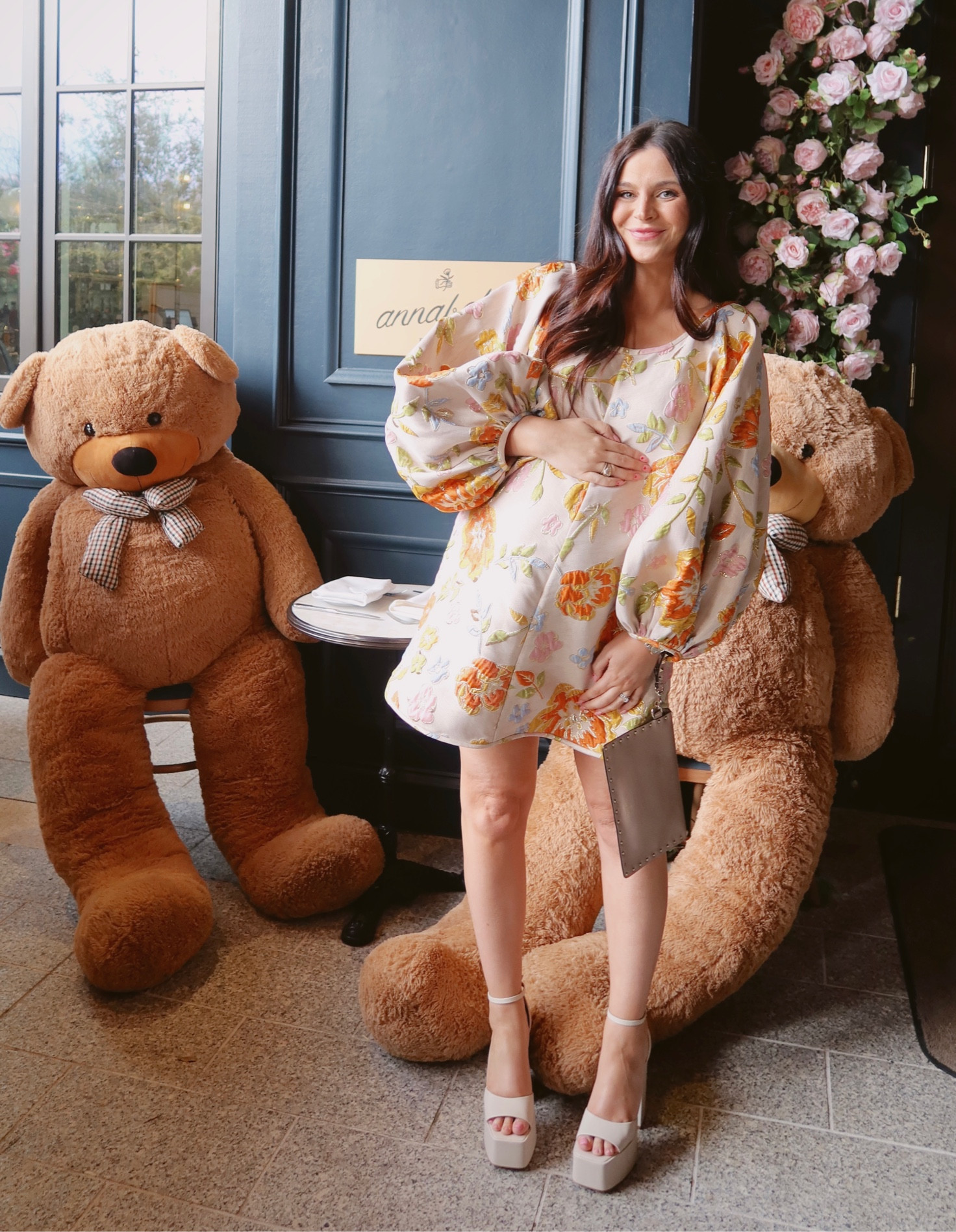 Size down in dress - I’m 27 weeks pregnant and wearing size small with a lot of room. The most gorgeous dress! 

#LTKwedding #LTKshoecrush #LTKbump