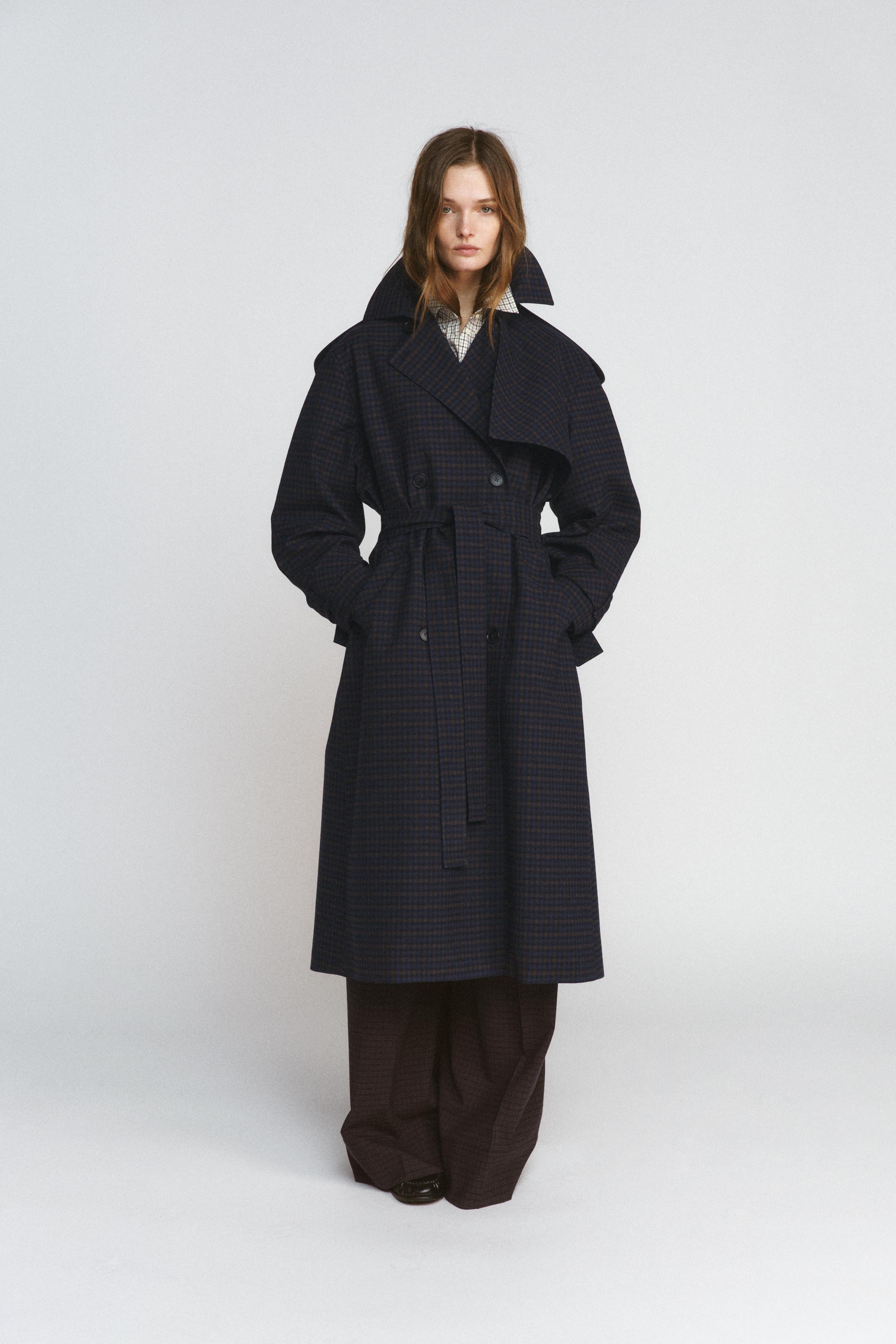 CHECK TRENCH COAT ZW COLLECTION LIMITED EDITION | Zara US