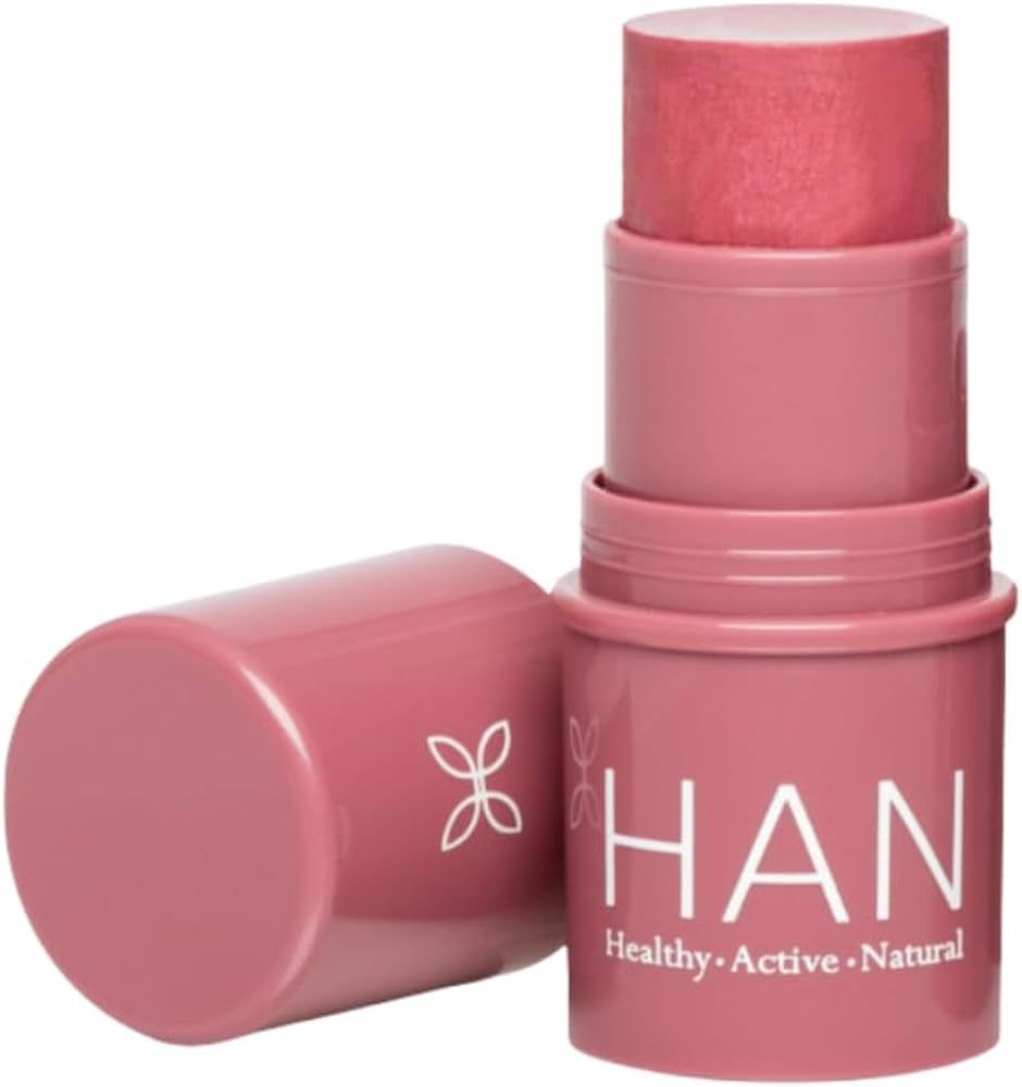 HAN Skincare Cosmetics Vegan, Cruelty-Free, Clean 3-in-1 Multistick for Cheeks, Lips, Eyes, Rose ... | Amazon (US)