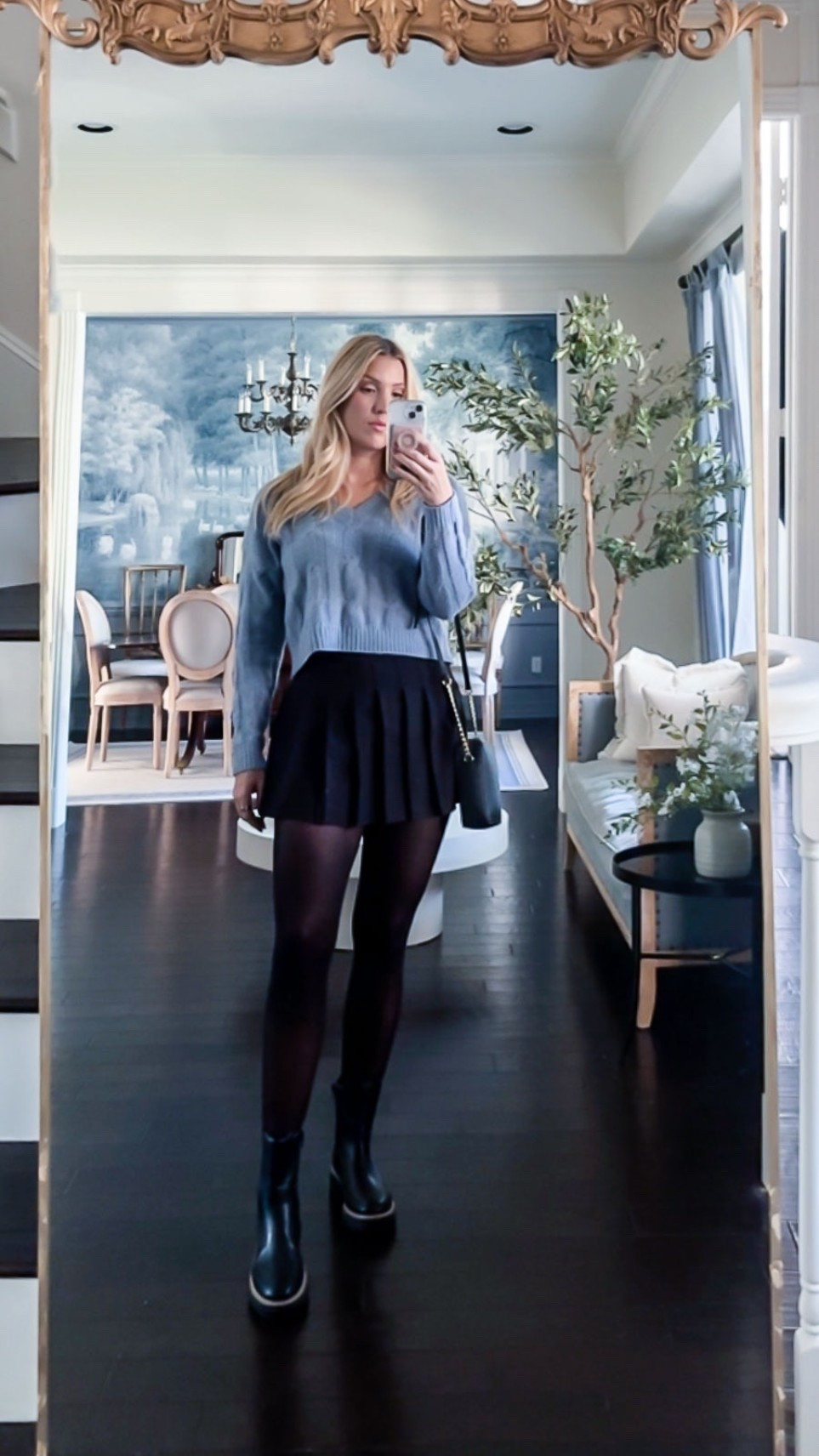 Simple but elevated ✨ love pairing a slouchy sweater with a pleated skirt, tights, and ankle boots for a chic fall outfit. #LTKfashion #LTKfall #OOTD

#LTKSeasonal #LTKStyleTip #LTKTravel