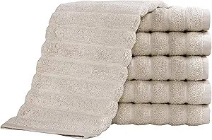 Classic Turkish Towels - Clearance Deal Luxury Ribbed Washcloths, 100% Turkish Cotton, Quick Dry,... | Amazon (US)