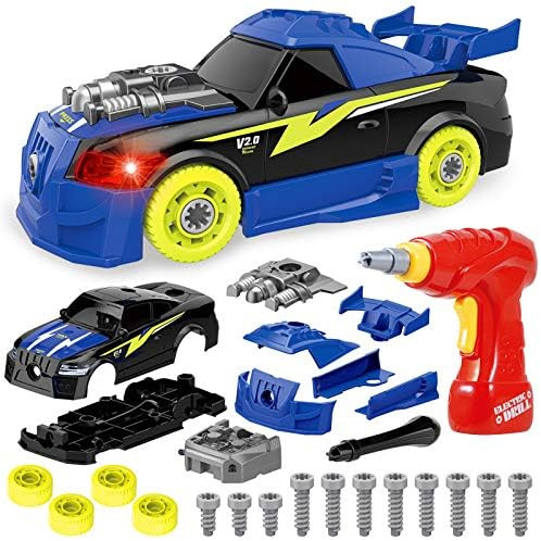 Coogam Take Apart Racing Car with Electric Screwdriver Tool, Fine Motor Skill Toy Car Constructio... | Amazon (US)