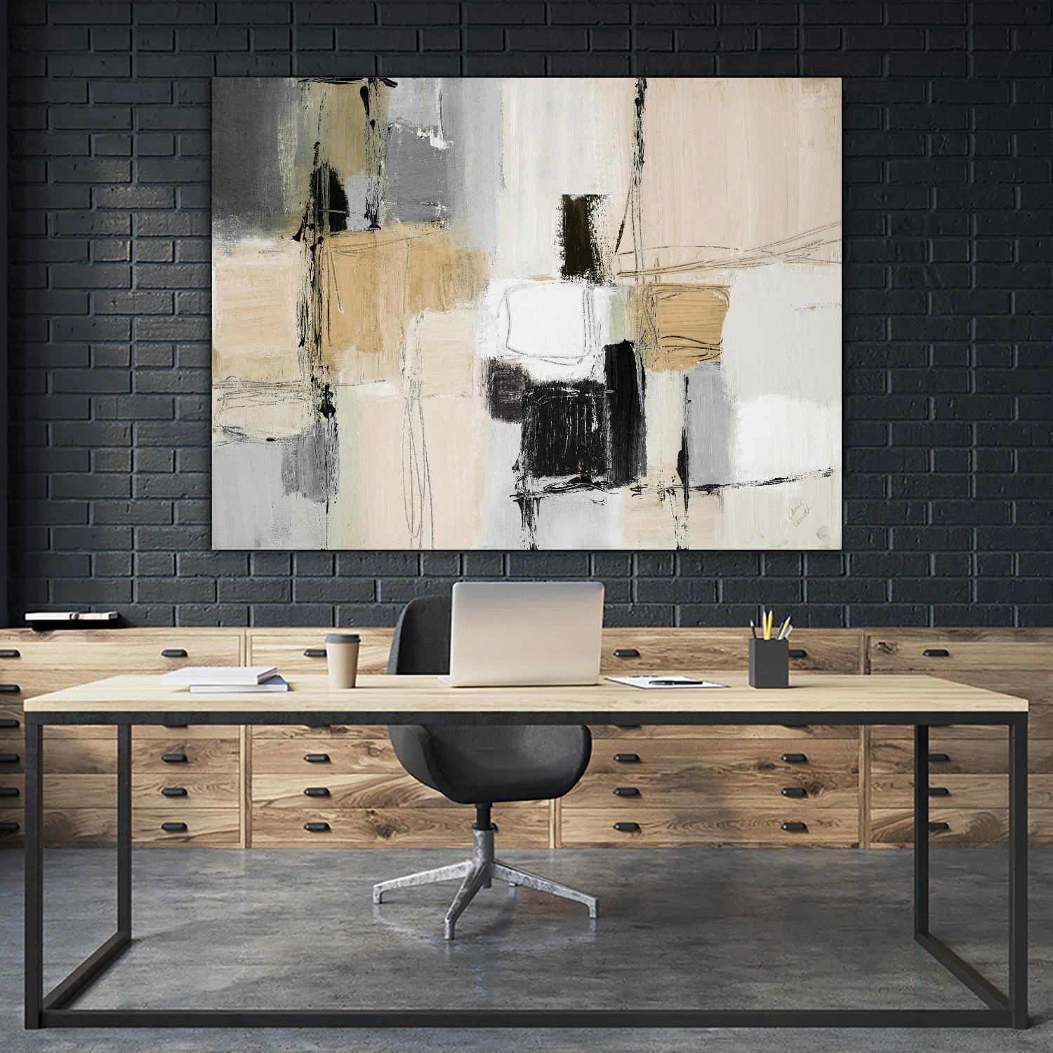 Clicart 'Neutral Variety' Fine Art Giant Canvas Print 72"X54" | Wayfair | Wayfair North America