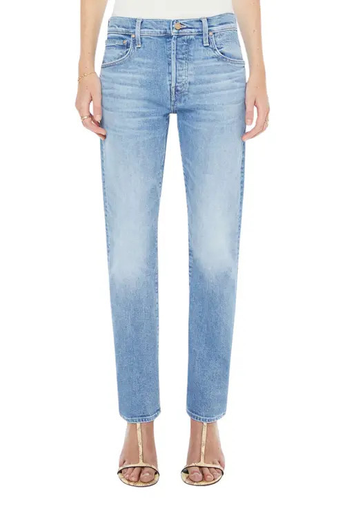 MOTHER Hiker Hover Mid Rise Slim Straight Leg Jeans in Baubles And Trinkets at Nordstrom, Size 27 | Nordstrom