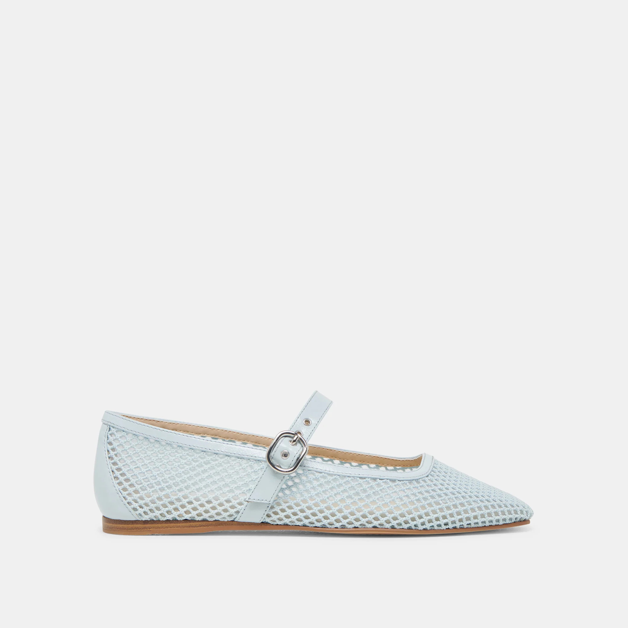 Rodni Mesh Ballet Flats Light Blue Mesh | DolceVita.com