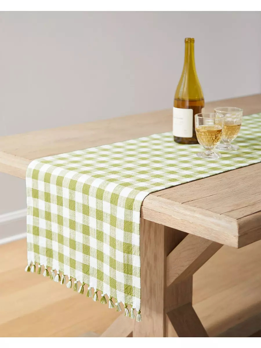 Gingham Table Runner | Serena and Lily